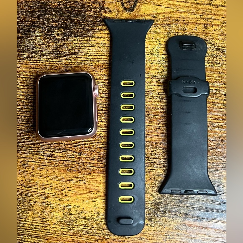 Rose gold apple watch series 1